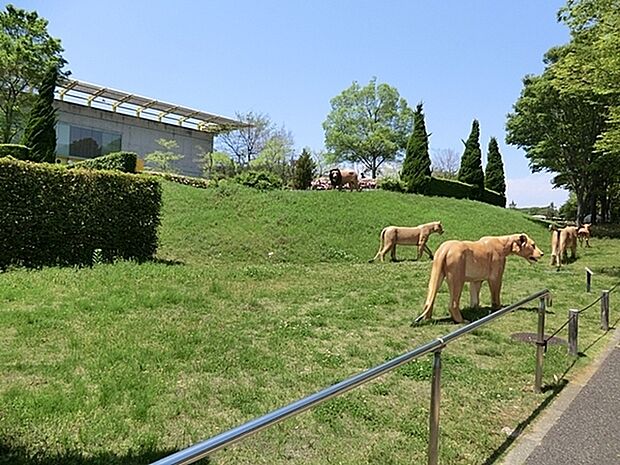 よこはま動物園ズーラシアまで1248m、世界中の野生動物を展示している国内でも最大級の動物園。ポニーの乗馬体験、モルモット等とのふれあいは小さなお子様にも人気。