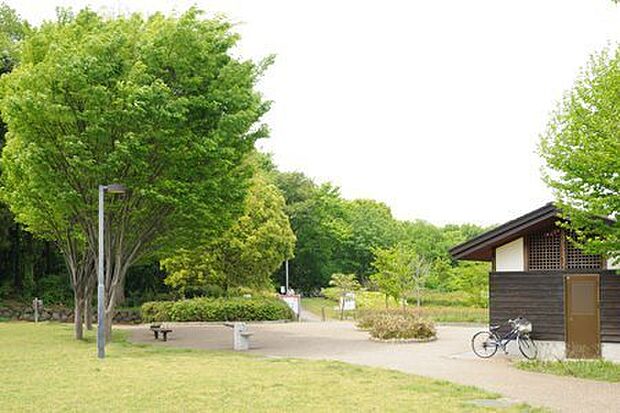 県立座間谷戸山公園まで109m、座間に残された里山の風情があり、身近な自然とふれあえる公園です。春はれんげ、夏はホタル、秋は紅葉、冬は池に集まるカモ。