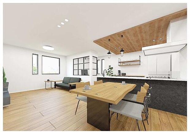 完成予想図(リビング)■本画像はCGで作成しており、実際に現地に家具は置かれておりません。また、価格に家具は含まれておりません。