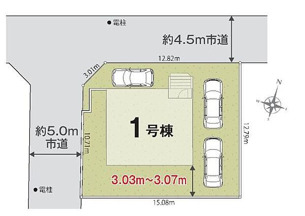 南庭のある新築。伸びやかに広がる開放感、あふれる光と風の心地よさ。