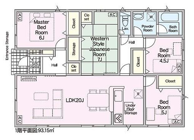 間取り図はこんな感じになっています。