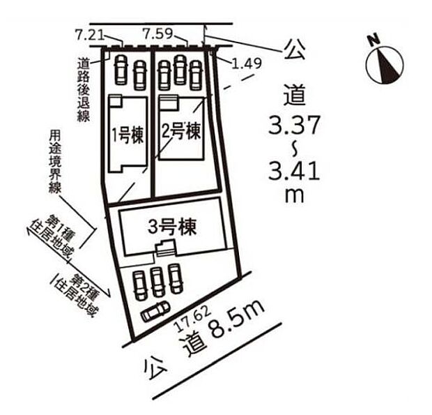 全体区画図はこんな感じになっています。