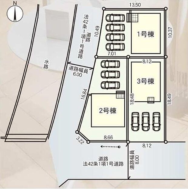 全体区画図はこんな感じになっています。