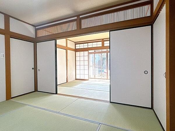 6帖の和室が二間続きになっていて便利♪