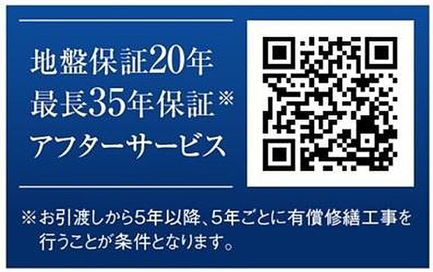 地盤は20年間保証です。