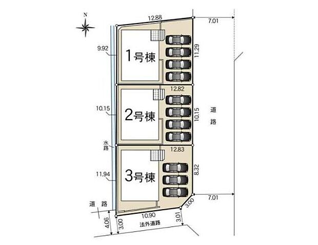 全体区画図はこんな感じになっています。