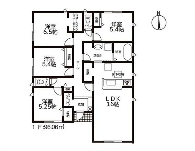 ファミリー層にピッタリな、4LDKです。