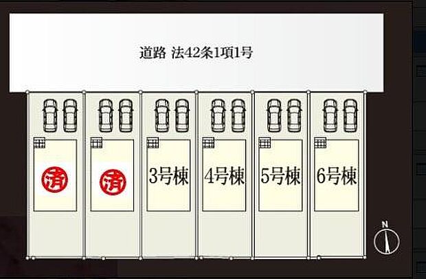 全体区画図はこんな感じになっています。