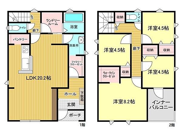 間取りを拡大表示