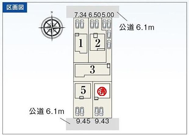 全体区画図はこんな感じになっています。