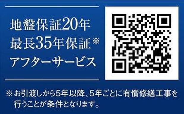 地盤保証は20年間あるので安心ですね。