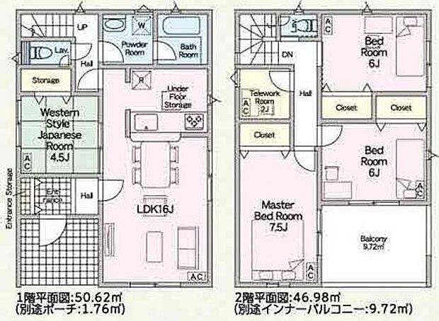 3号棟の間取図はこんな感じになっています