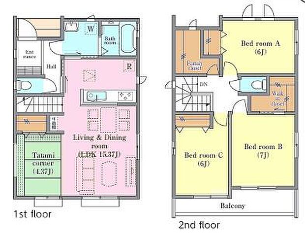 FC、WIC付きの4LDK