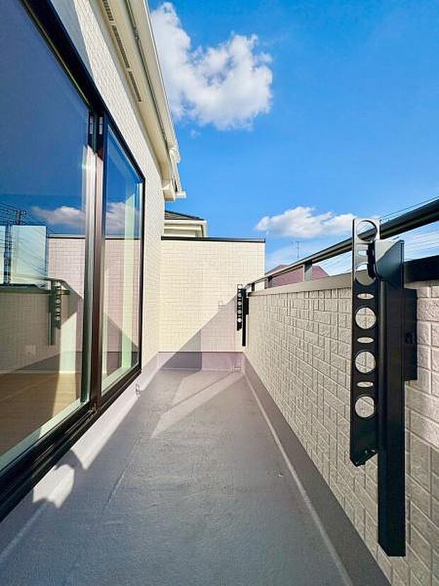南西向きバルコニー