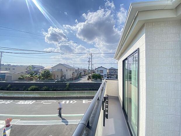 南西向きバルコニー