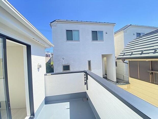 南西向きバルコニー