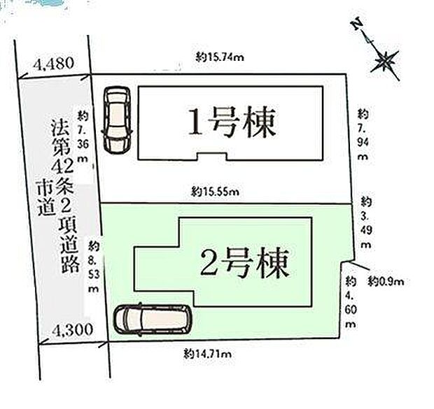 2号棟 バス停から徒歩6分