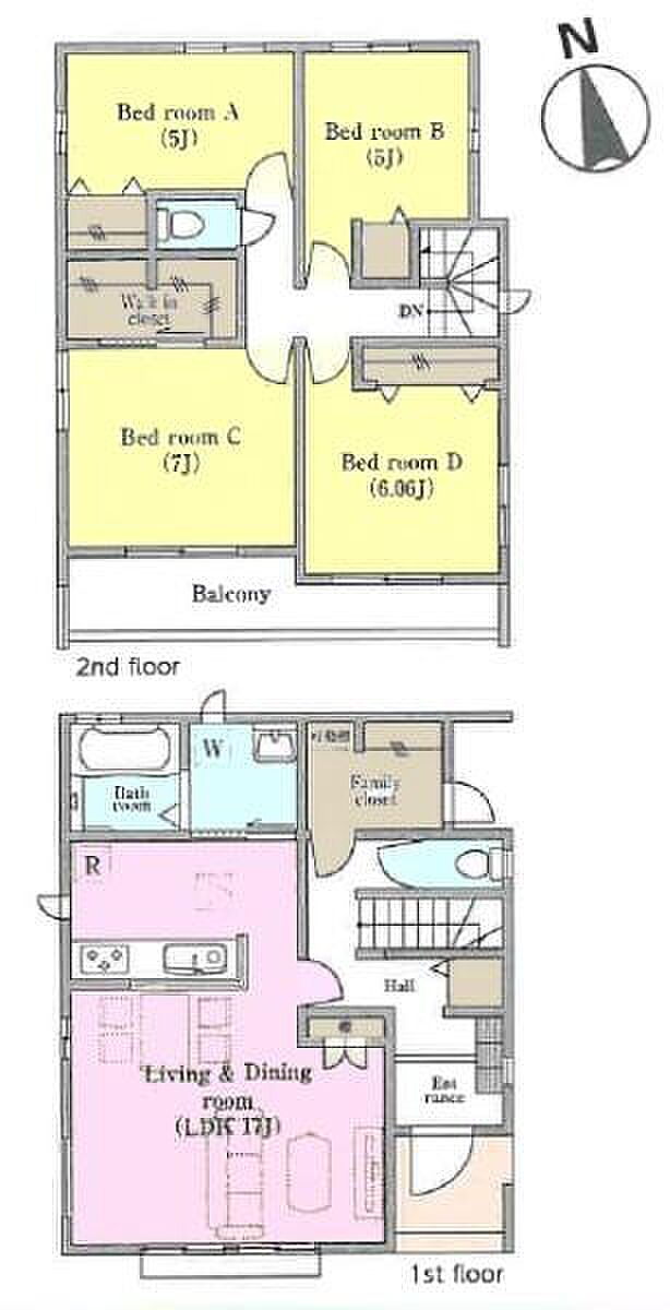 FC、WIC付きの4LDK