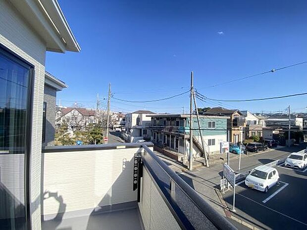 南東向きバルコニー