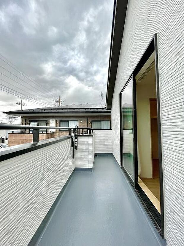 南西向きバルコニー