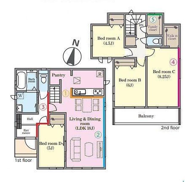 収納豊富な4LDK!