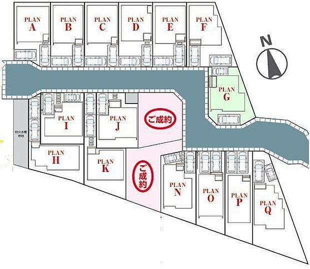 G号棟 人気の角地、カースペース2台可