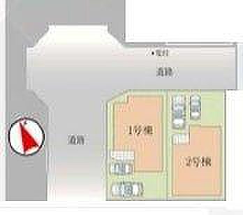 1号棟 人気の角地、カースペース2台可
