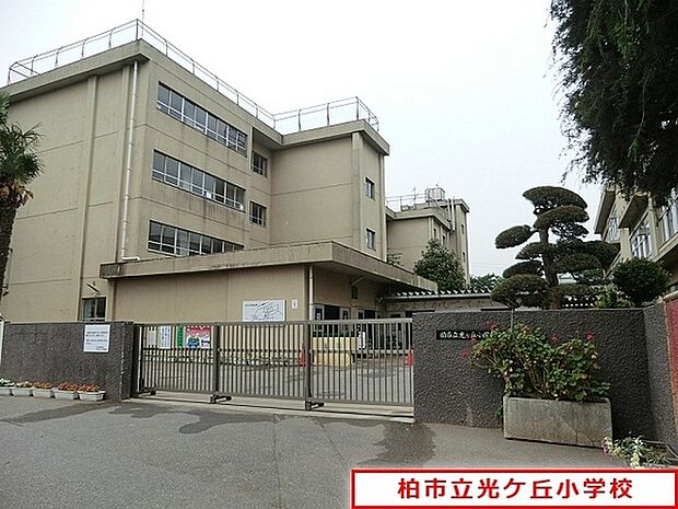 柏市立光ケ丘小学校まで500m、徒歩約7分お子様の通学も安心ですね