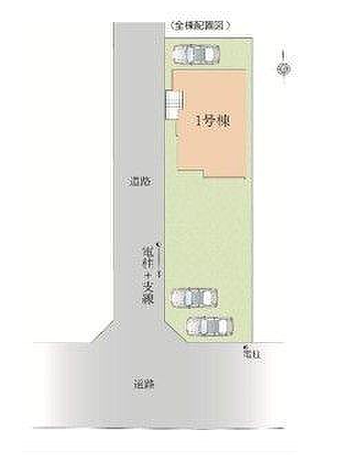 人気の角地、カースペース3台可