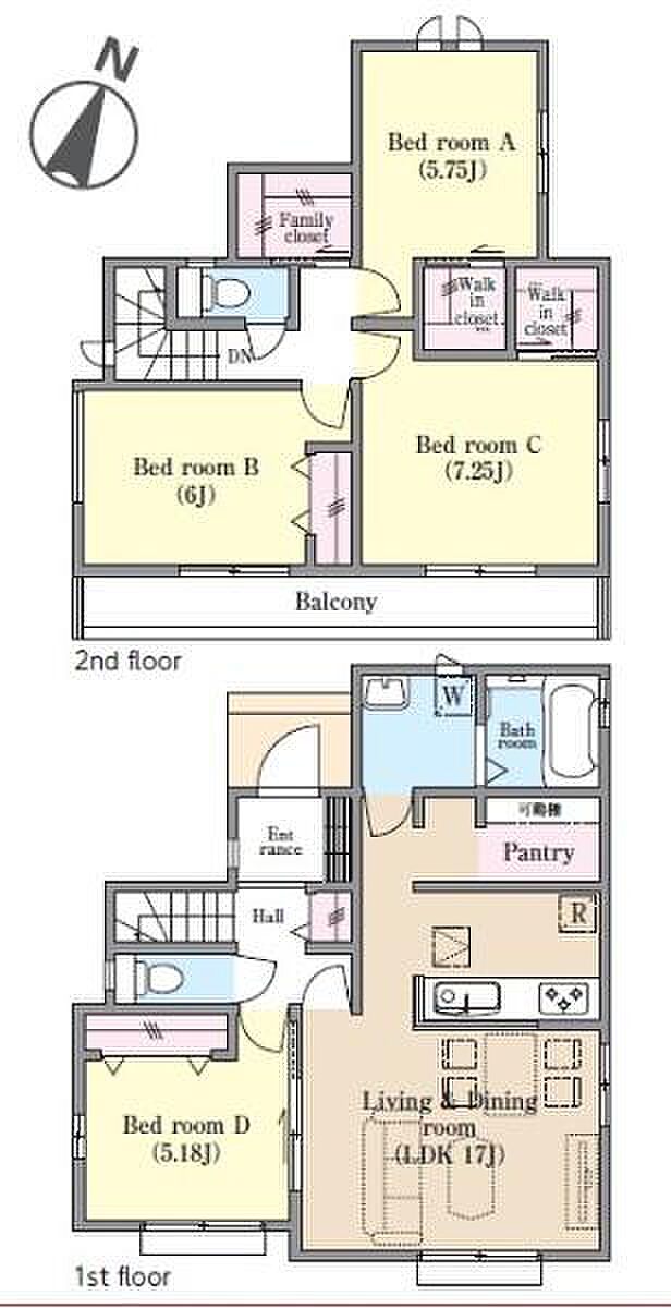 収納豊富な4LDK！
