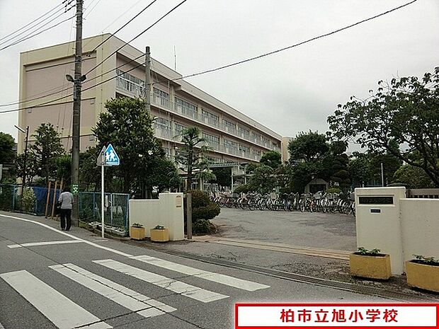 柏市立旭小学校まで450m、徒歩約6分お子様の通学も安心ですね!