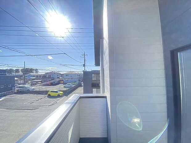 南東向きバルコニー