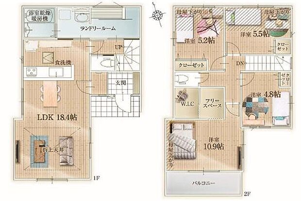 収納豊富な4LDK！