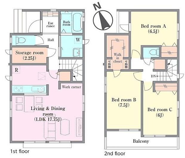 納戸、WIC付きの3SLDK！