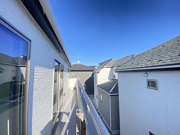 南西向きバルコニー