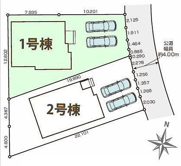 1号棟　カースペース2台可！