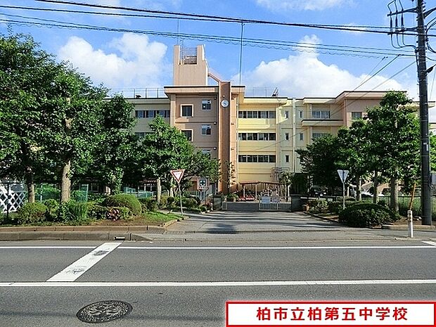 柏市立柏第五中学校まで1623m、柏市立柏第五中学校