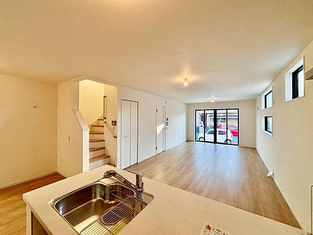 南向きの明るいリビング