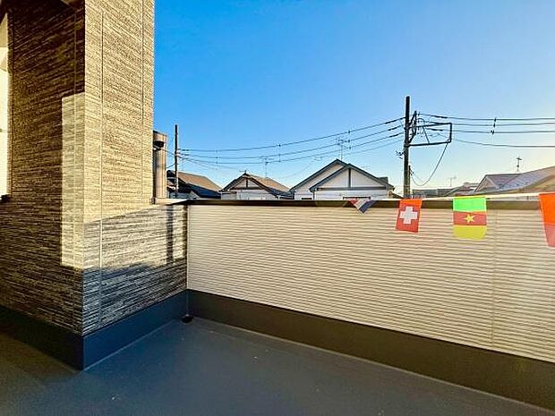 南向きバルコニー