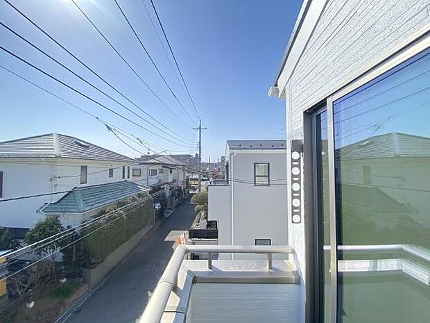 南東向きバルコニー