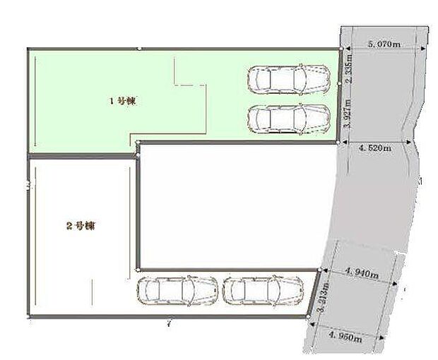 1号棟　カースペース2台可！
