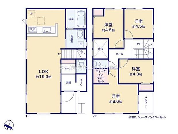 WIC付きの4LDK!