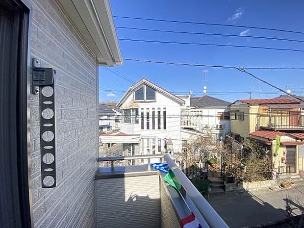 東向きバルコニー