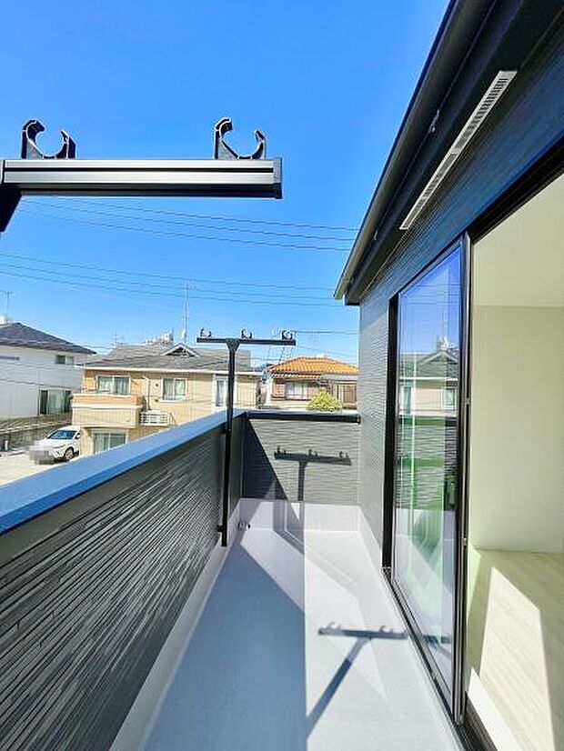 西向きバルコニー