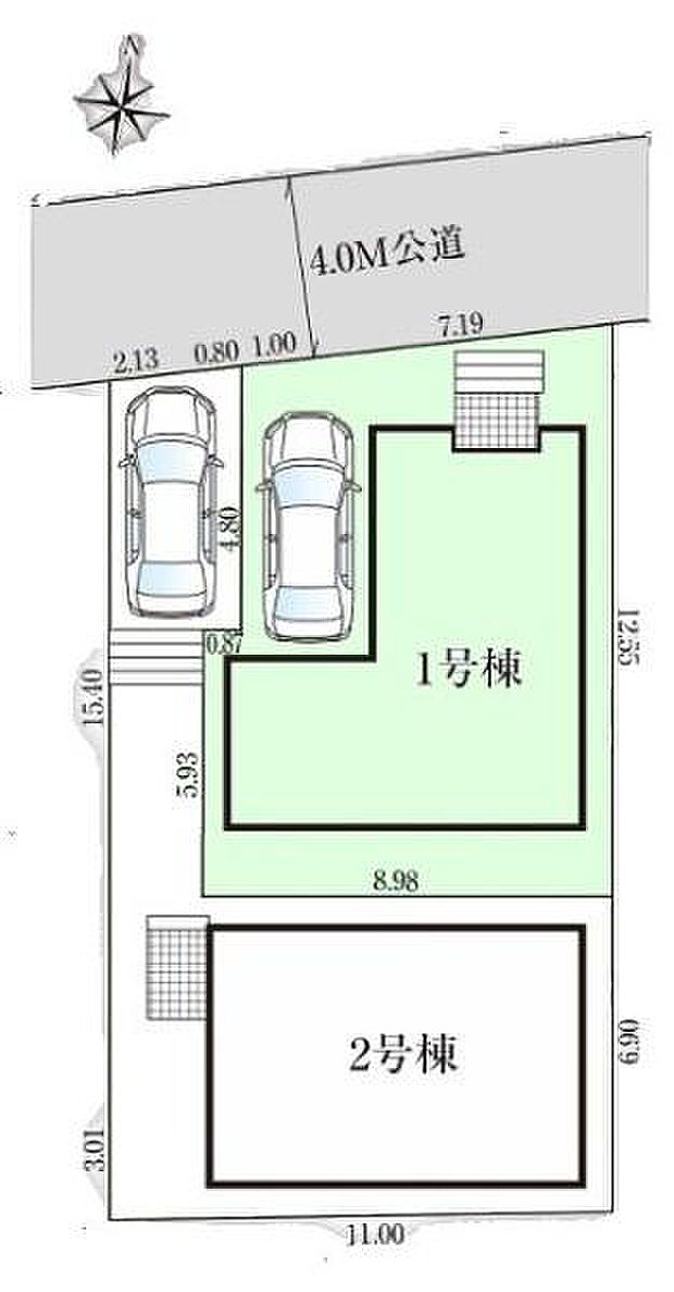 1号棟 カースペースあり