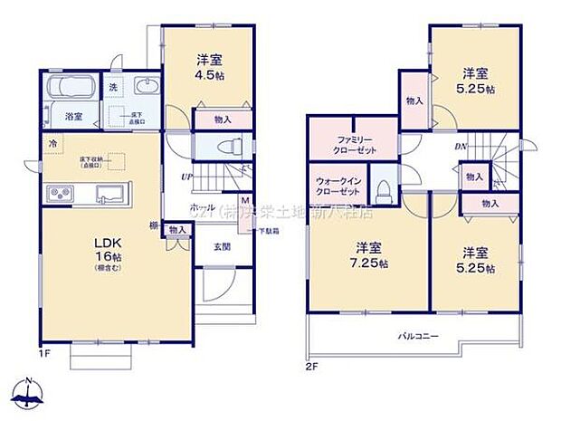 FC、WIC付きの4LDK