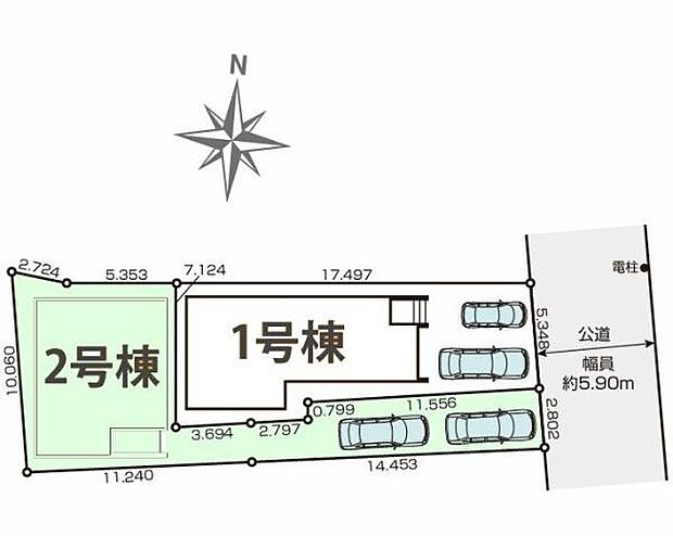2号棟 カースペース2台可!