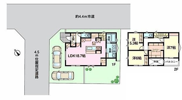 収納豊富な3LDK!