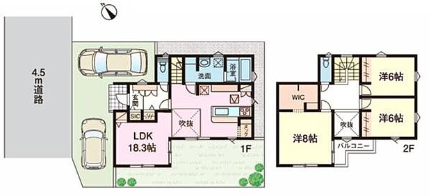 収納豊富な3LDK!