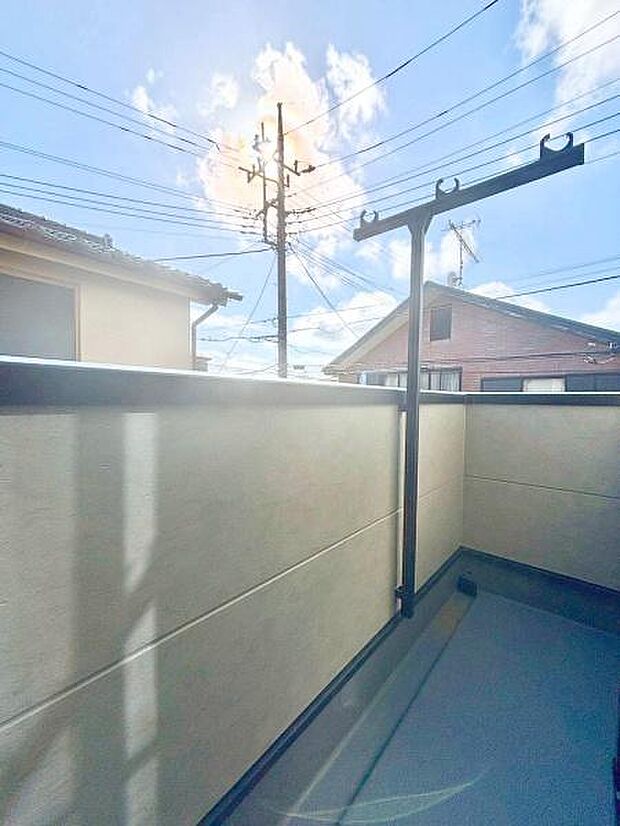 南西向きバルコニー